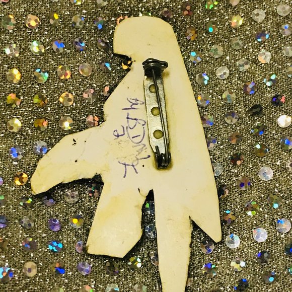 Parrot Handmade Pin/Brooch/Pendant - Picture 2 of 16